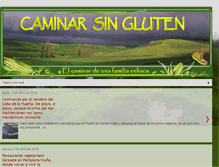 Tablet Screenshot of caminarsingluten.com